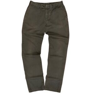 Uniqlo Slim Fit Chino Pants Mens 30x34 Dark Blue Stretch Cotton 075305